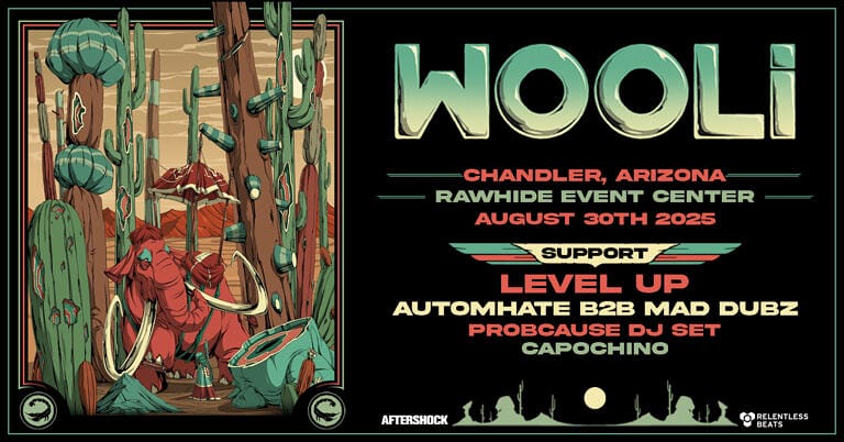 Wooli performing live at Rawhide Event Center in Arizona with bass-heavy setlist and visuals