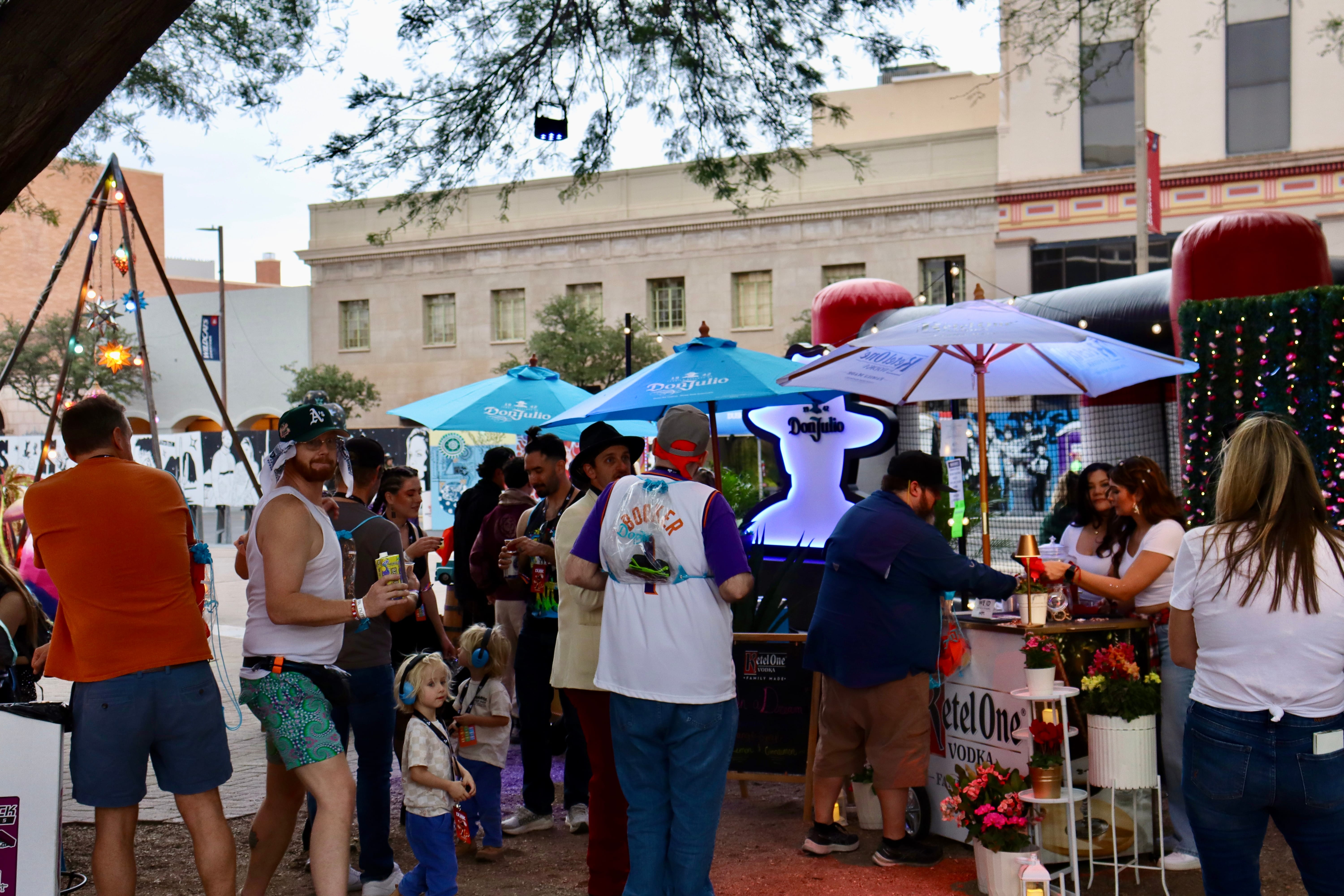 Vendors and sponsors at DUSK Music Festival