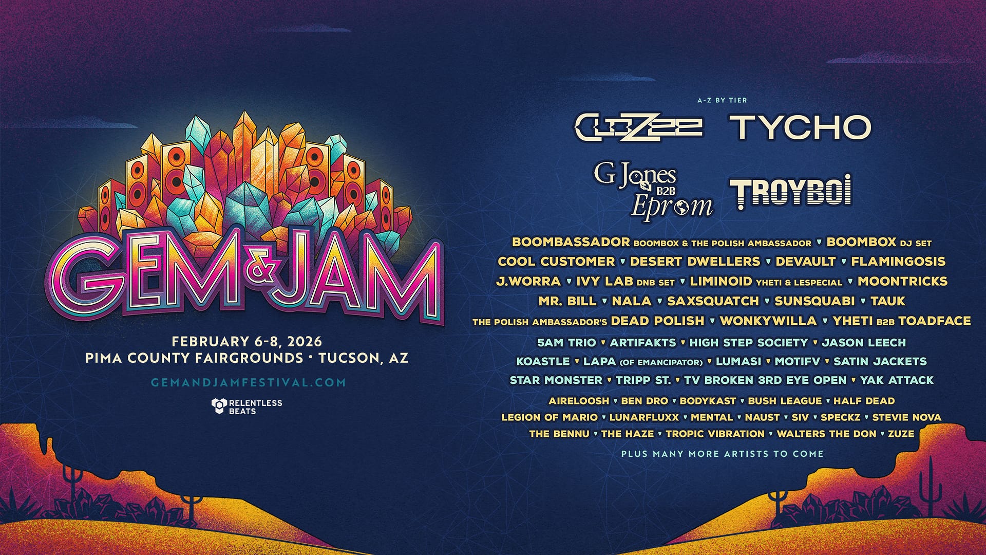 Gem & Jam Lineup