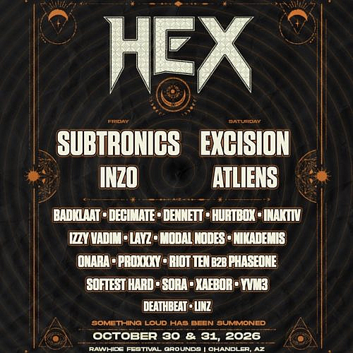 HEX Music Festival Summons Subtronics, Excision, INZO, ATLiens, and More for a Two-Night Halloween Bass Ritual